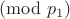 $\pmod{p_1}$
