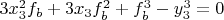 $3x^2_3f_b +3x_3f^2_b+f^3_b- y^3_3=0 $