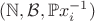 $(\mathbb{N},{\cal B},\mathbb{P}x_i^{-1})$