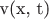v(x, t)
