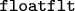 \verb floatflt