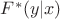 $F^* (y|x)$