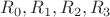 $R_0, R_1, R_2, R_3$