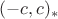 $(-c,c)_*$