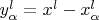 $y_{\alpha}^l=x^l-x^l_{\alpha}$