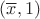 $(\overline x,1)$