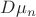 $D\mu_n$