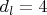 $ d_{l}=4 $