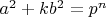 $a^2+kb^2=p^n$