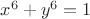 $x^6+y^6=1$