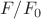 $F/F_{0}$ $F/F_{0}$
