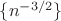 $\{n^{-3/2}\}$