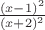 $\frac{(x-1)^2}{(x+2)^2}}$ $\frac{(x-1)^2}{(x+2)^2}}$