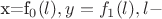 x=f_0(l),y=f_1(l), l -