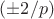 $(\pm 2/p)$ $(\pm 2/p)$