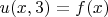 $u(x, 3)=f(x)$