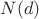 $N(d)$