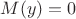 $M(y)=0$