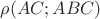 $\rho(AC; ABC)$