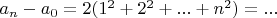 $a_{n}-a_{0}=2({1}^{2}+{2}^{2}+...+{n}^{2})=...$