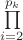 $  \prod\limits_{i=2}^{p_k} $