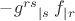 $-g^{rs}{}_{|s}\;f_{|r}$