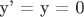 y' = y = 0