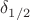 $\delta_{1/2}$