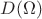 $D(\Omega)$