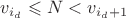 $v_{i_d} \leqslant N < v_{i_d+1}$