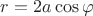 $ r = 2a \cos \varphi $