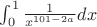$ \int_{0}^{1} \frac {1}{x^{101-2a}}dx$