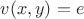 $v(x,y)=e$