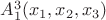 $A_1^3(x_1,x_2,x_3)$