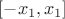 $[-x_1,x_1]$