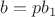 $b=pb_1$