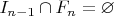 $I_{n-1}\cap F_n=\varnothing$