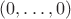 $(0,\ldots,0)$