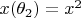 $x(\theta_2)=x^2$