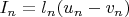 $I_n = l_n (u_n - v_n)$