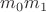 $m_0 m_1$