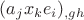 $(a_j x_k e_i)_{,gh}$