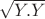 $\sqrt {Y.Y}$