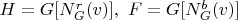 $H = G[N_G^r(v)], \ F = G[N_G^b(v)]$