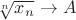 $\sqrt[n]{x_n}\to A$