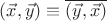 $(\vec x,\vec y)\equiv\overline{(\vec y,\vec x)}$