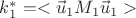 $k_1^*=<\vec u_1 M_1 \vec u_1>$