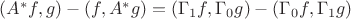 $(A^*f,g)-(f,A^*g)=(\Gamma_1f,\Gamma_0g)-(\Gamma_0f,\Gamma_1g)$