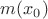 $m(x_0)$ $m(x_0)$