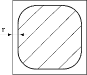 $$
\begin{picture}(100,100)
\put(14,93){\line(1,0){82}}
\put(14,11){\line(0,1){82}}
\put(14,11){\line(1,0){82}}
\put(96,11){\line(0,1){82}}
\put(20,60){\line(1,1){28}}
\put(20,40){\line(1,1){48}}
\put(26,24){\line(1,1){57}}
\put(42,17){\line(1,1){48}}
\put(65,17){\line(1,1){25}}
\put(0,55){\line(1,0){30}}
\put(0,55){\vector(1,0){13}}
\put(30,55){\vector(-1,0){8}}
\put(2,58){r}
\thicklines
\put(55,52){\oval(70,70)}
\end{picture}
$$